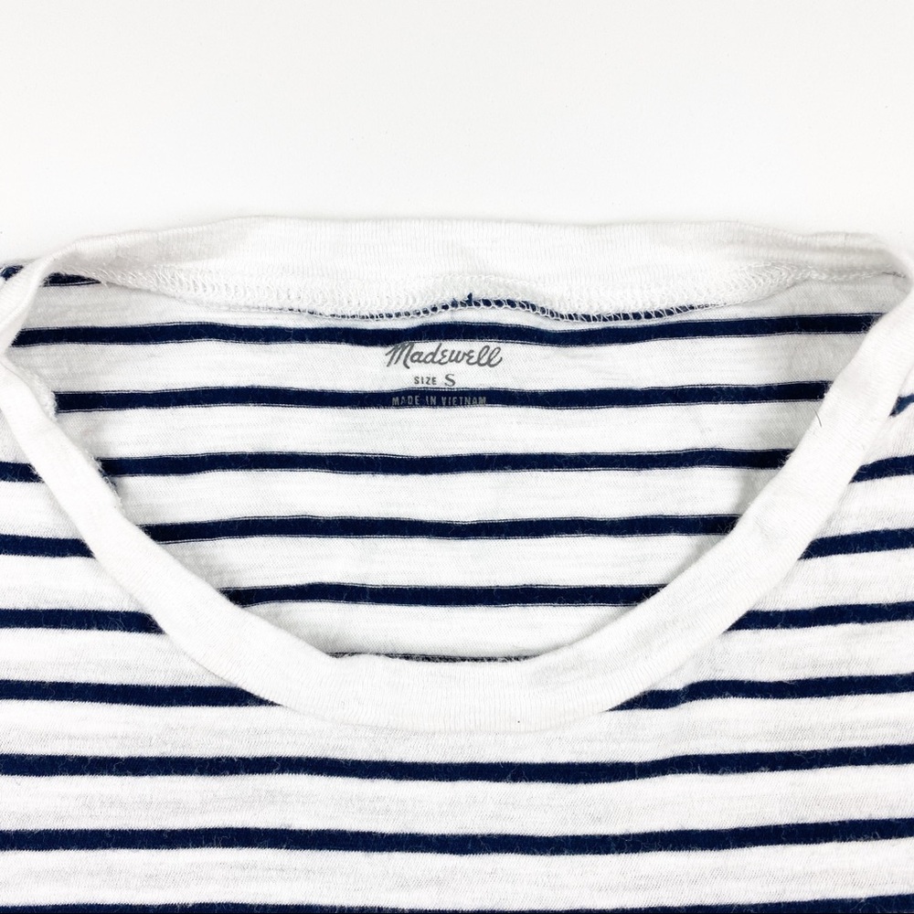 Madewell Navy blue and White Striped - Picture 4 of 5